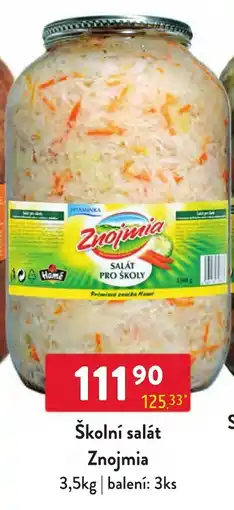 Qanto Znojmia školní salát nabídka