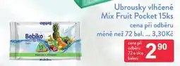 Qanto Bebiko ubrousky vlhčené mix fruit pocket nabídka