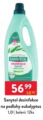 Qanto Sanytol dezinfekce na podlahy eukalyptus nabídka