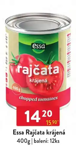 Qanto Essa Rajčata krájená nabídka