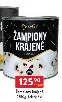Qanto Bassta žampiony krájené nabídka