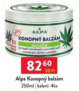 Qanto Alpa konopný balzám nabídka