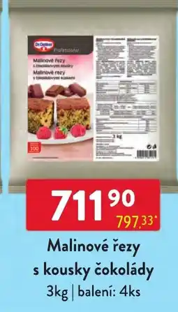 Qanto Dr.Oetker Professional Malinové řezy s kousky čokolády nabídka