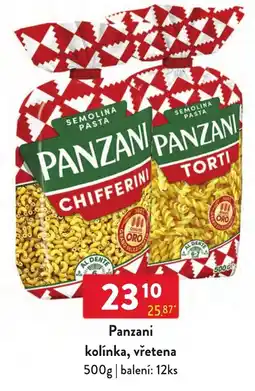 Qanto Panzani kolínka, vřetena nabídka