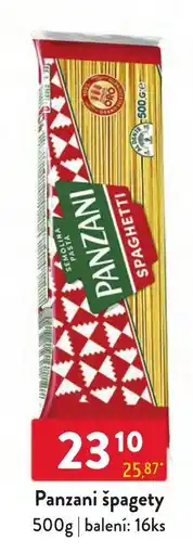 Qanto Panzani špagety nabídka