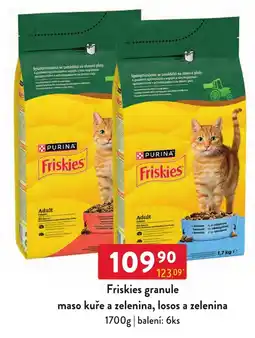 Qanto Friskies granule maso kuře a zelenina, losos a zelenina nabídka