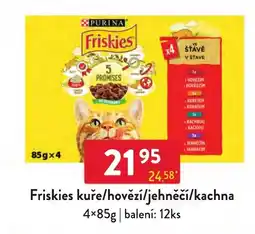 Qanto Friskies kuře/hovězí/jehněčí/kachna nabídka