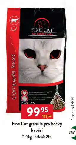 Qanto Fine Cat granule pro kočky hovězí nabídka