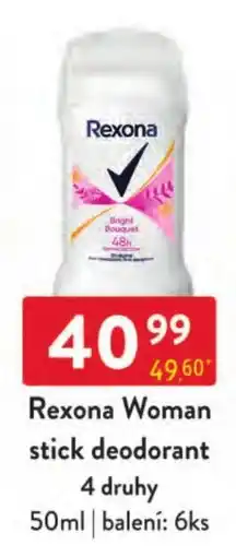 Qanto Rexona woman stick deodorant nabídka