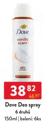 Qanto Dove Deo spray nabídka