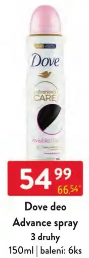 Qanto Dove deo Advance spray nabídka