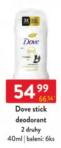 Qanto Dove stick deodorant nabídka