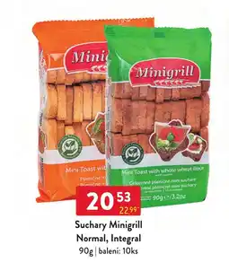 Qanto Minigrill Suchary Normal, Integral nabídka