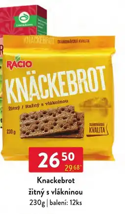 Qanto Racio knäckebrot žitný s vlákninou nabídka