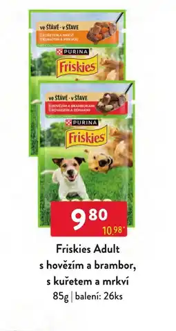 Qanto Friskies Adult s hovězím a brambor, s kuřetem a mrkví nabídka