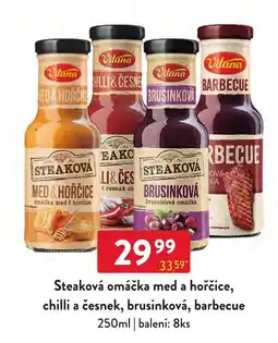 Qanto Vitana steaková omáčka med a hořčice, chilli a česnek, brusinková, barbecue nabídka