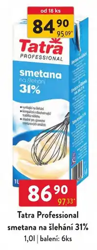 Qanto Tatra Professional smetana na šlehání 31% nabídka