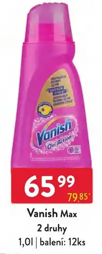 Qanto Vanish Max 2 druhy nabídka