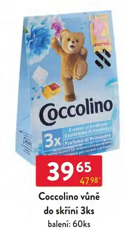 Qanto Coccolino vůně do skříní nabídka