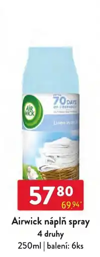 Qanto Airwick náplň spray nabídka