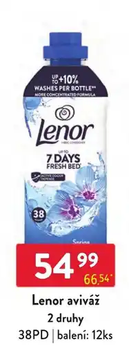 Qanto Lenor aviváž 2 druhy nabídka