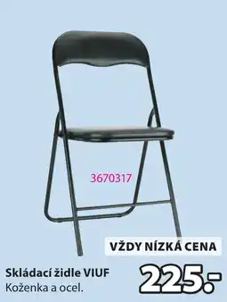 JYSK Viuf skládací židle nabídka