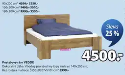 JYSK Vedde postelový rám nabídka