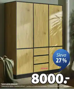 JYSK Odense šatní skříň nabídka