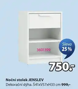 JYSK Jenslev noční stolek nabídka