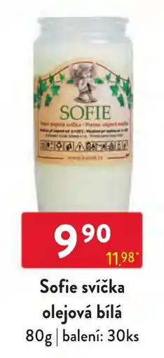 Qanto Sofie svíčka olejová bílá nabídka