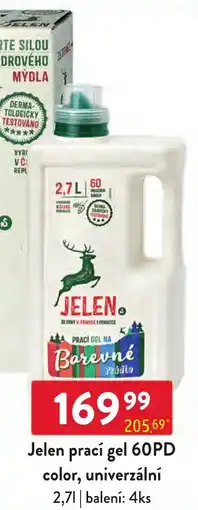 Qanto Jelen prací gel color, univerzální nabídka