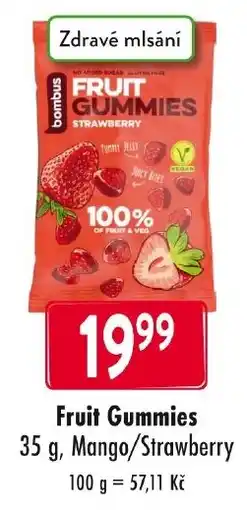 Qanto Bombus fruit gummies strawberry nabídka