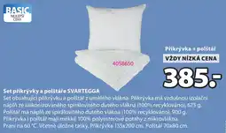 JYSK Basic přikrývka a polštář svartegga nabídka