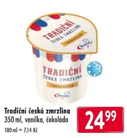 Qanto Prima tradiční česká zmrzlina nabídka