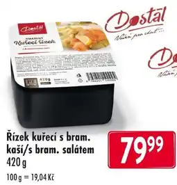 Qanto Dostal řízek kuřecí s bramborami nabídka