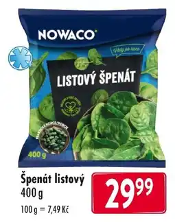 Qanto Nowaco špenát listový nabídka