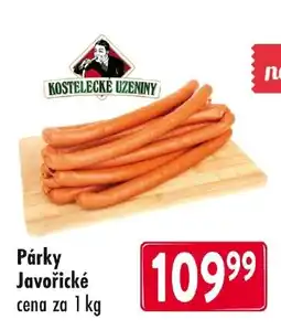 Qanto Kostelecké uzeniny Párky Javořické nabídka