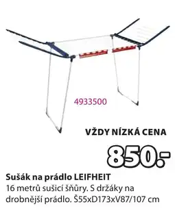 JYSK Leifheit sušák na prádlo nabídka