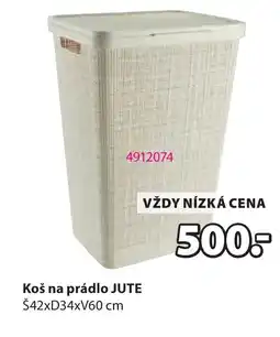 JYSK Jute koš na prádlo nabídka