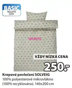 JYSK Basic krepové povlečení solveig nabídka