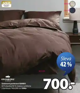 JYSK Kronborg saténové povlečení barbo nabídka