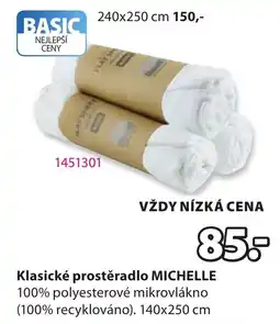 JYSK Michelle klasické prostěradlo nabídka