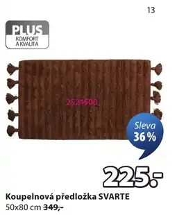 JYSK SVARTE koupelnová předložka nabídka