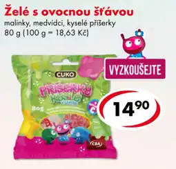 CBA Cuko přišerky kyslé ovocnou šťávou nabídka