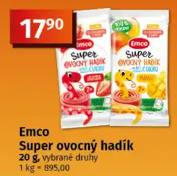 COOP TIP Emco Super ovocný hadík nabídka