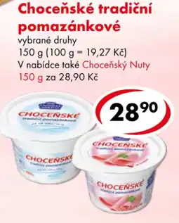 CBA Choceňské tradiční pomazánkové nabídka