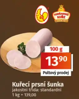 COOP TIP Vodňanské kuře kuřecí prsní šunka nabídka