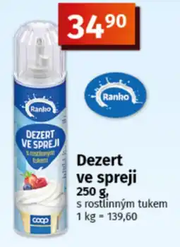 COOP TIP Ranko dezert ve spreji nabídka