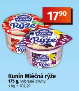 COOP TIP Kunín Mléčná rýže nabídka