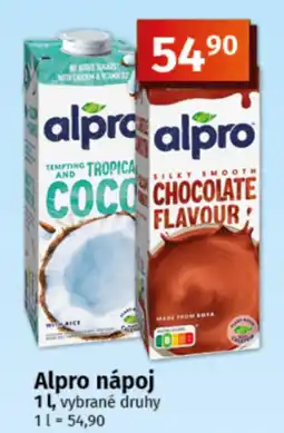 COOP TIP Alpro nápoj nabídka